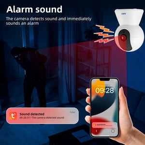 Kerui Mini Indoor Wireless 5MP WiFi IP Camera With Smart Auto Tracking - stepyours.com