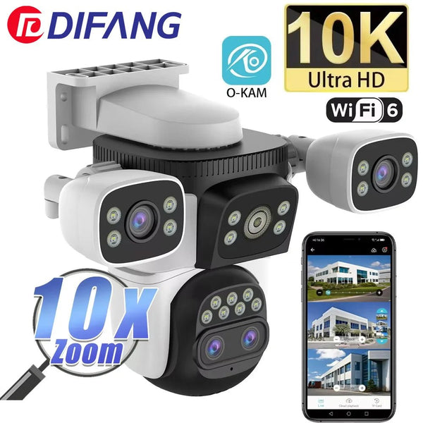 Smart Outdoor WiFi 6 Camera 20MP 10x Optical Zoom PTZ Auto Tracking Waterproof - stepyours.com