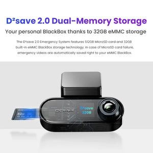 DDPAI N5 Dual Front and Rear Dash Cam 4K Ultra HD GPS ADAS Night Vision - stepyours.com