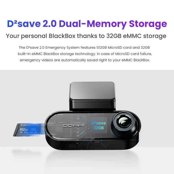 DDPAI N5 Dual Front and Rear Dash Cam 4K Ultra HD GPS ADAS Night Vision - stepyours.com