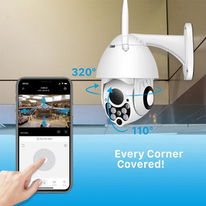 Abuntu YCC365 Plus PTZ WiFi Outdoor CCTV Camera 1080P Waterproof 4x Zoom - stepyours.com