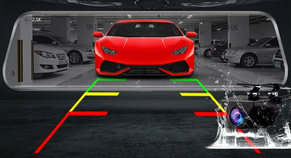 EACE 2.5K Mirror Dash Cam For Car Touch Screen With GPS WiFi 1440P Parking DVR - stepyours.com