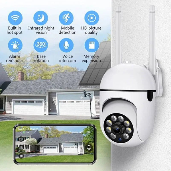 1080P HD PTZ WiFi IP Camera Outdoor Night Vision Waterproof CCTV Surveillance - stepyours.com