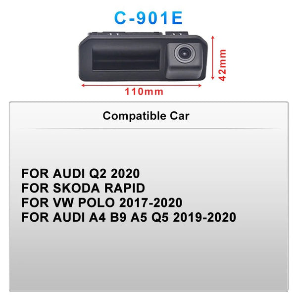AHD 1920x1080P Car Rear Camera For VW Audi Skoda 170 Degree Wide View - stepyours.com