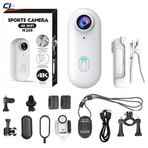 4K Action Camera Helmet Mount Waterproof Ultra Compact for Outdoor Sports - stepyours.com