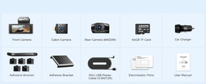 AZDOME 4K Dash Cam M550 Max GPS WiFi Car DVR 3.18Inch Screen Rear Cam - stepyours.com