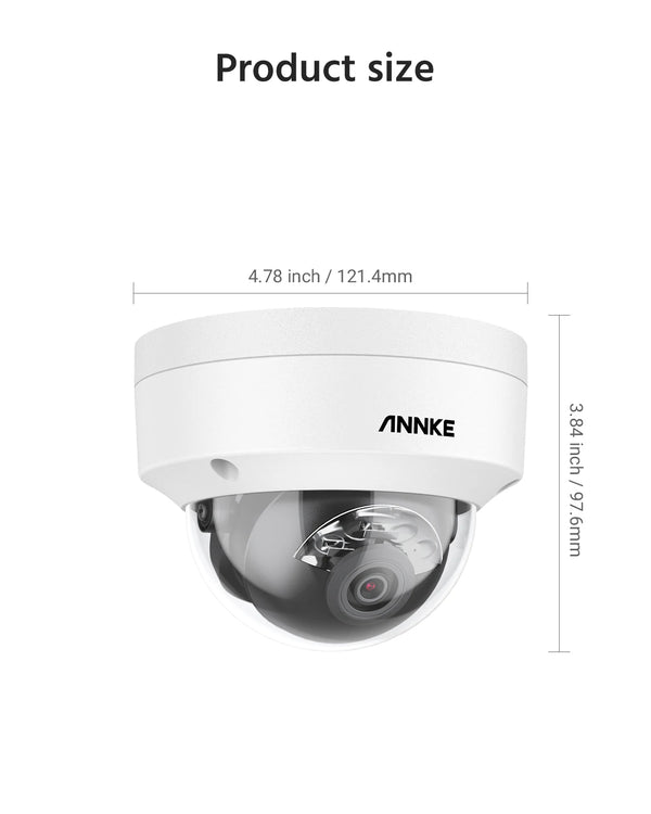 ANNKE 12MP Outdoor Dual Light PoE Security Camera IP67 Night Vision C1200 - stepyours.com