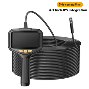 Four Point Three Inch Industrial Endoscope Camera 1080P HD 50m Rigid Cable - stepyours.com