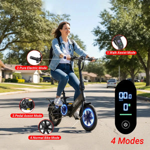 Dyu Foldable Urban Electric Bike — product view 2