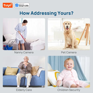 3MP HD Tuya Smart Indoor Outdoor Security Camera With Color Night Vision - stepyours.com