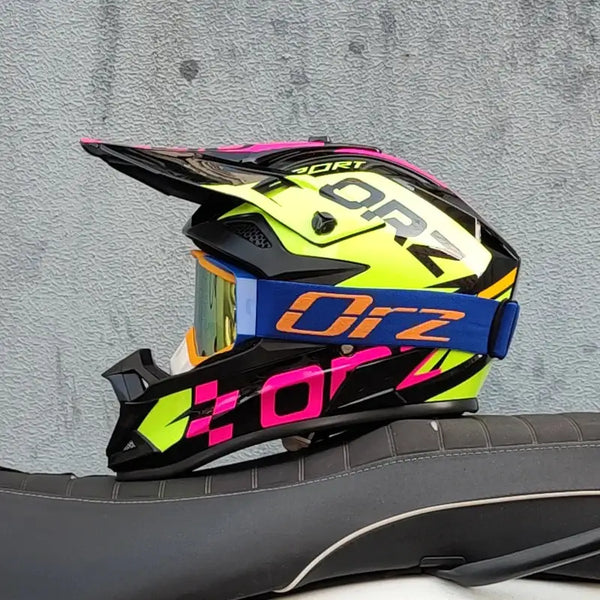 DOT Full Face Motorcycle Helmet off Road — product view 2