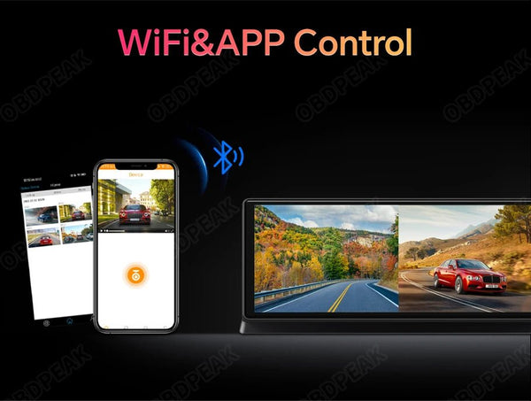 K8 Pro 11.3 Inch Dash Cam Dual Lens 5K GPS 5G WiFi Ultimate CarPlay Android Auto - stepyours.com