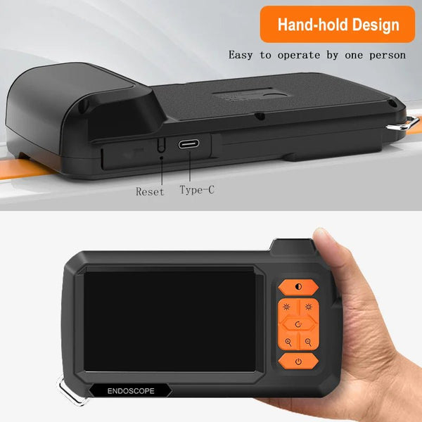 Endoscope Camera 4.3 Inch Screen HD1080P Borescope 100m Cable - stepyours.com