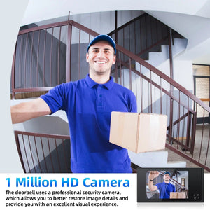 Awapow Wireless Door Peephole Camera 3.5 Inch Digital Door Viewer Doorbell 120° LCD Screen Monitor Home Security No Need WiFi by stepyours.com