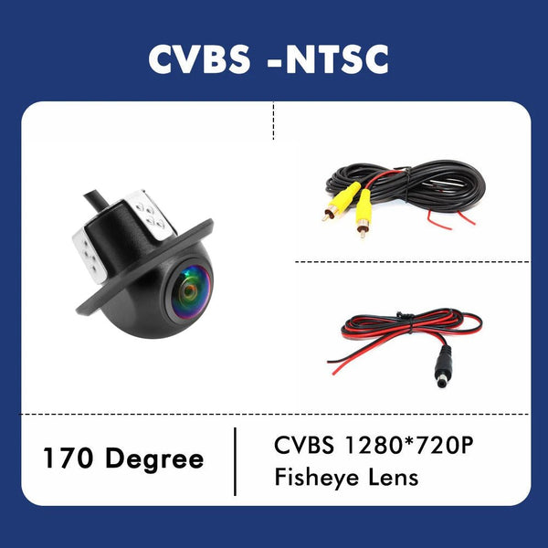 Smartour 4K Fisheye Car Rear View Camera 180 Degree Night Vision Parking Helper - stepyours.com