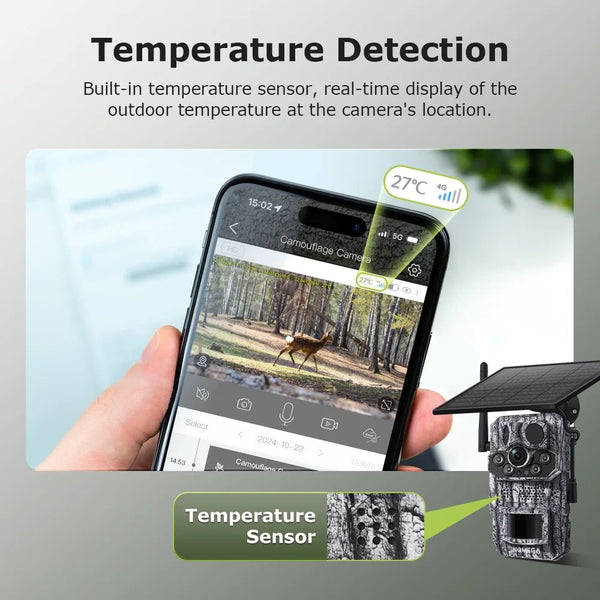 INQMEGA4G Solar Trail Camera 2K Night Vision 5MP PIR Motion Activated - stepyours.com