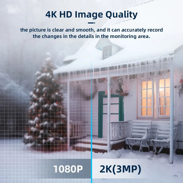 4K PTZ Outdoor IP Camera Dual Lens Auto Tracking Color Night Vision 5G WiFi - stepyours.com