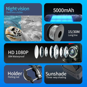 Heerak Handheld Depth Finder Underwater Camera With Night Vision For Anglers - stepyours.com
