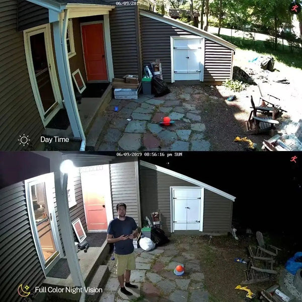 New 4K 8MP IP Camera AI Color Night Vision Outdoor PoE Surveillance Hooks - stepyours.com