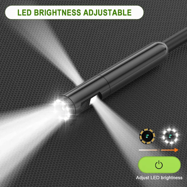 ENWOR Industrial Endoscope 4.3 Inch IPS Screen Autofocus Camera With Triple Lens - stepyours.com
