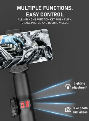360 Degree Articulating Borescope Endoscope With Light For Android And iOS - stepyours.com