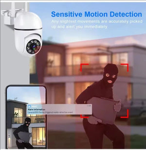 8MP WiFi Outdoor PTZ Security Camera 4X Zoom AI Human Tracking Two Way Audio - stepyours.com