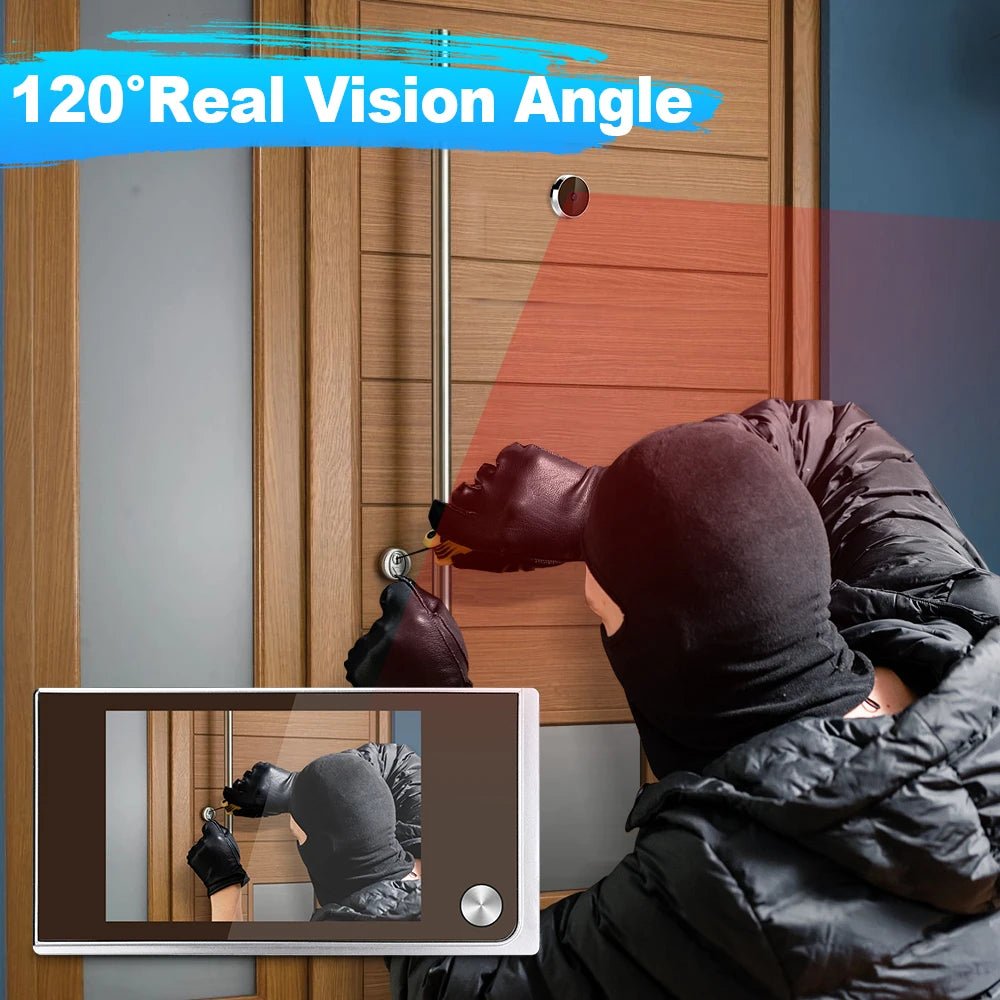 Awapow 3.5 Inch Door Peephole Viewer HD 2MP Wide Angle - stepyours.com