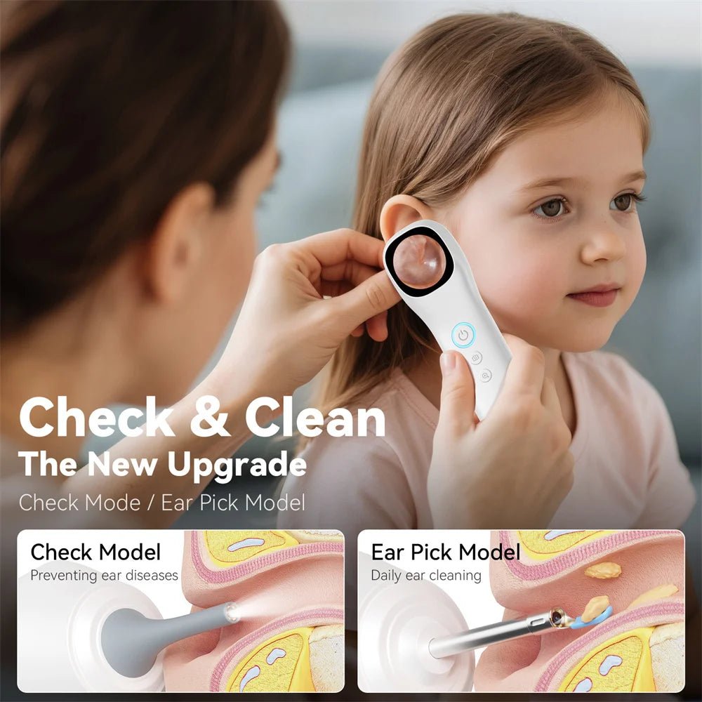 5 - in - 1 Smart Ear Detector - With Screen 1080P HD Ear Camera For Home Use - stepyours.com