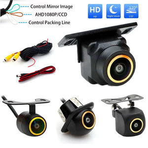 AHD 1080P Fisheye Car Rear View Camera Waterproof Night Vision Parking Assist - stepyours.com