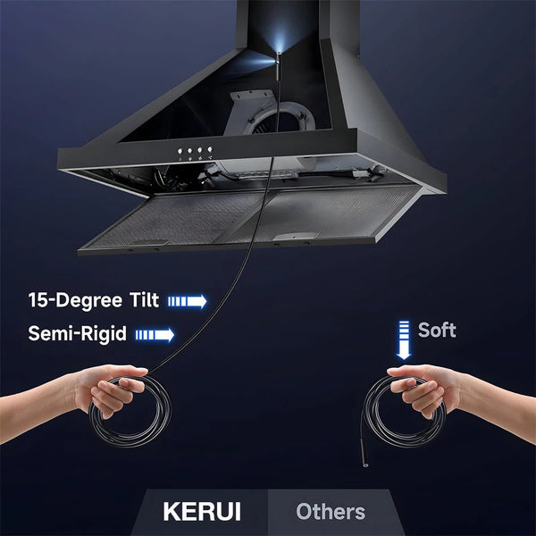 KERUI Endoscope Camera Dual Lens TypeC LED IP67 Waterproof iPhone iPad Android - stepyours.com