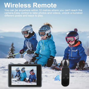 Ourlife MTR40 5K Action Camera IPS Touch Screen 170 Degree Waterproof 30M WiFi - stepyours.com