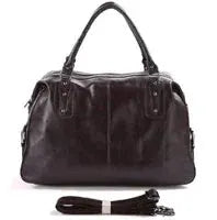 Leather Duffle Bag - Men Travel — product view 8