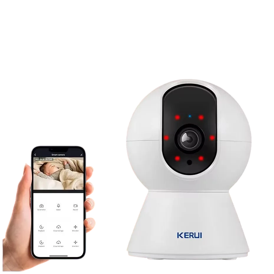 KERUI 5MP Tuya Smart Mini WiFi IP Camera - AI Human Tracking - stepyours.com