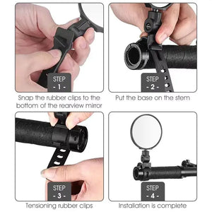 Bicycle Rearview Mirror - Adjustable Wide View — product view 4