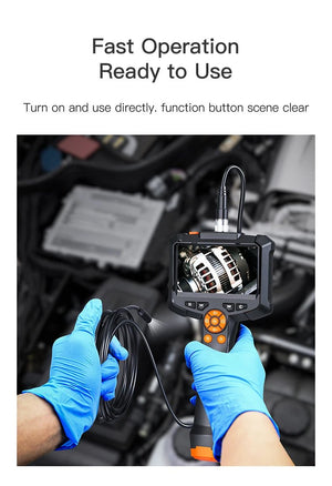 Industrial Endoscope Camera 4.3 Dual Lens 1080P - IP67 Waterproof Borescope - stepyours.com