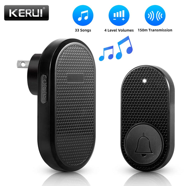 M558 Wireless Smart Doorbell Welcome Home Security Alarm Door Bell with 32 Songs 4 Levels Adjustable Volume Easy Installation by stepyours.com