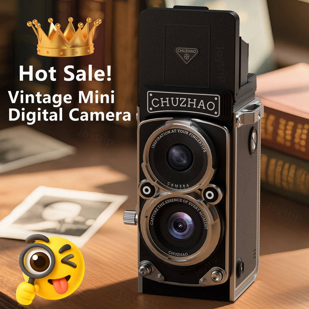 Vintage Mini Digital Camera Autofocus 12MP 1080P FHD Video Vlogging Portable - stepyours.com