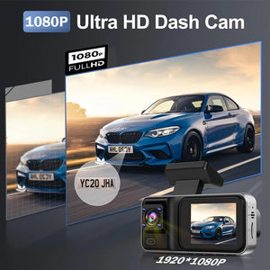 3 Channel Dash Cam for Cars 1080P Video Recorder Rear View Car DVR - stepyours.com