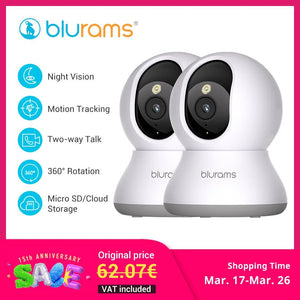 Blurams 2K Indoor Camera - 360 Pet And Elder Surveillance With OneTouch Call - stepyours.com