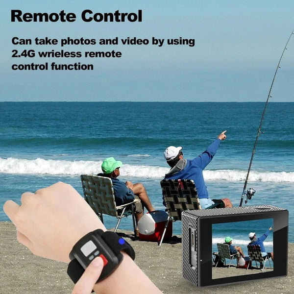 4K Outdoor Action Camera Waterproof Underwater Helmet Camera With WiFi 30FPS - stepyours.com