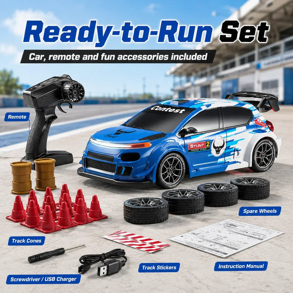ZNLYRION : Scale RC Drift Car With Replaceable Racing Drift Tires — product view 5