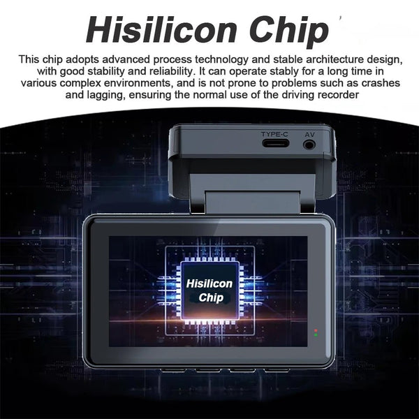 E - ACE Dash Cam 4K Dual Lens GPS WiFi 24h Parking Night Vision Rear View - stepyours.com