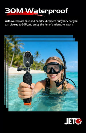 POV Magnetic 4K Waterproof Action Camera With WiFi For Helmet Bike Vlog - stepyours.com