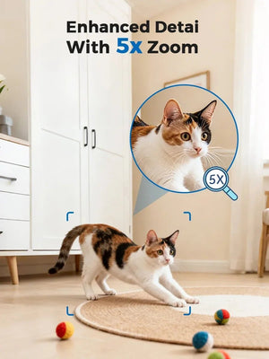 PEGATAH 5MP One - Touch Call Indoor Baby Monitor WiFi Color Night Vision - stepyours.com