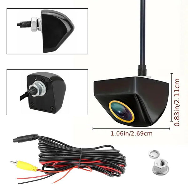 Universal AHD CVBS Fisheye Car Rearview Camera 170 Night Vision Waterproof - stepyours.com