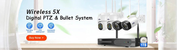 Hiseeu Wireless IP Camera 3MP Waterproof Indoor Outdoor Security WiFi Kit - stepyours.com