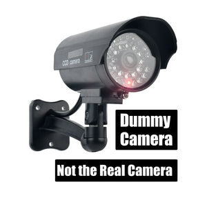 Eleopard Fake Security Camera - Waterproof Dummy CCTV With Red LED Add Hooks - stepyours.com