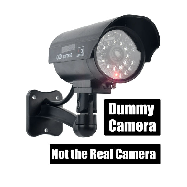 Eleopard Fake Security Camera - Waterproof Dummy CCTV With Red LED Add Hooks - stepyours.com