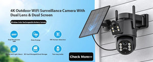 12MP 6K PTZ WiFi Camera with 8X Digital Zoom Outdoor Night Vision CCTV ICSEE - stepyours.com