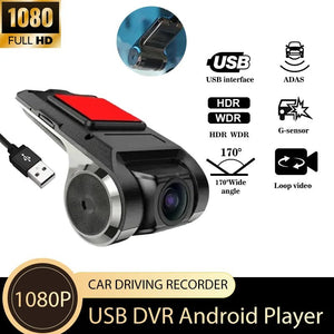 USB Dash Cam 1080P HD Night Vision With ADAS And G Sensor - stepyours.com